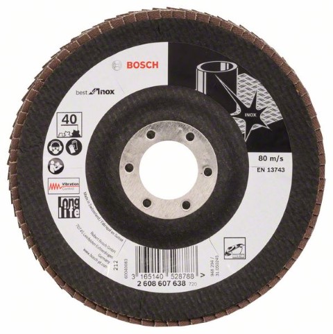 BOSCH FLAP DISC 125 MM X 22.2 MM 